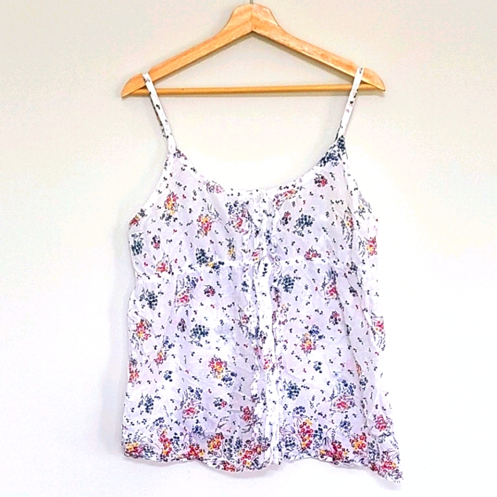 Floral flowy tank top